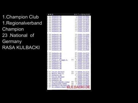 Kulbacki Championship Results in Germany in English language welcome my friends